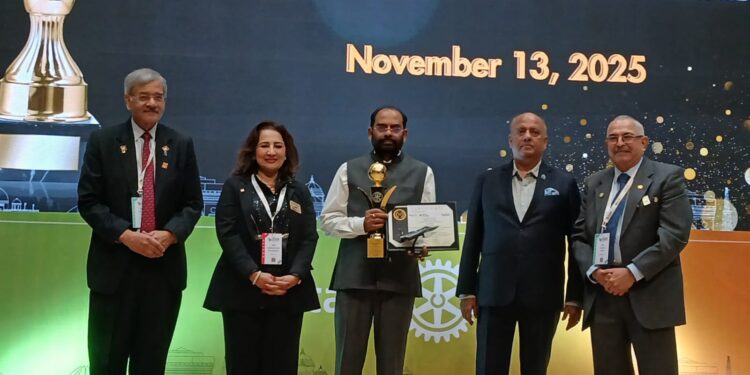 सोलापूरच्या बालाजी अमाईन्सला रोटरी इंडियाचा ‘बेस्ट प्रोजेक्ट अवॉर्ड’