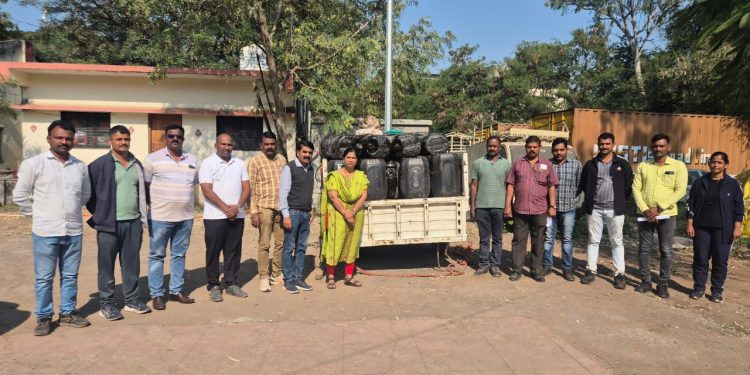 राज्य उत्पादन शुल्क विभागाने १९ लाखाचा मुद्देमाल केला जप्त .