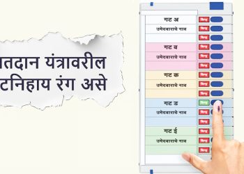 ईव्हीएमवर प्रत्येक प्रवर्गासाठी वेगवेगळ्या रंगांच्या मतपत्रिका; जाणून घ्या कोणत्या प्रवर्गला कोणता रंग आहे?
