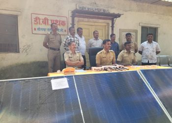 कौठाळीतील सोलार चोरीचा पर्दाफाश; ५ गजाआड, पावणे अकरा लाखांचा मुद्देमाल जप्त