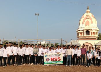 ए . जी. पाटील महाविद्यालय विद्यार्थ्यांच्या श्रमदानातून स्वच्छता….