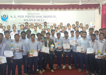 ए. जी. पाटील पॉलिटेक्निकमध्ये राष्ट्रीय स्तरावरील तांत्रिक शोधनिबंध स्पर्धां संपन्न…