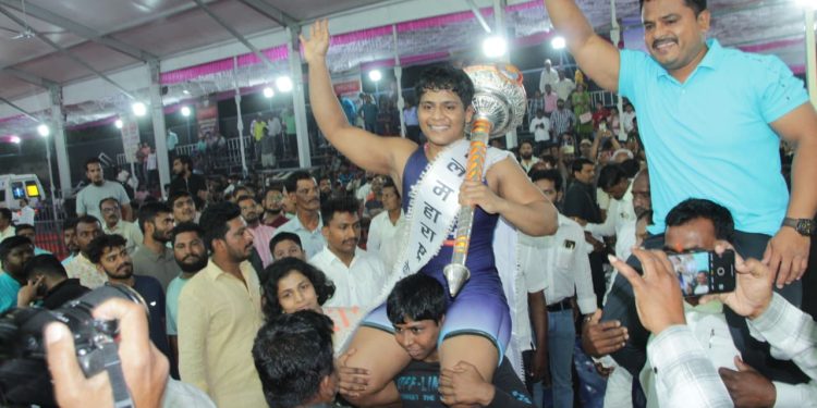 कोल्हापूरची अमृता पुजारी डबल महाराष्ट्र केसरी