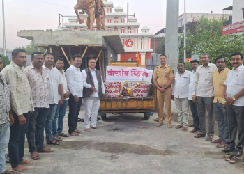 प्राण्यांवर प्रेम करणे ही बसवेश्वरांची शिकवण : वीरशैव व्हिजनतर्फे जलकुंभांचे वाटप