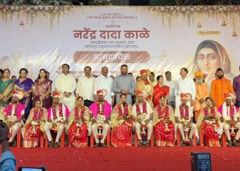 वरूण राजाच्या साक्षीने उत्साही अन आनंदमयी वातावरणात जुळल्या १० जोडप्यांच्या रेशीमगाठी