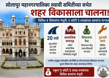 स्थायी समितीत ५.०५ कोटींच्या विकासकामांना मंजुरी; २८ रस्ते, सभागृह व विपश्यना केंद्राला हिरवा कंदील