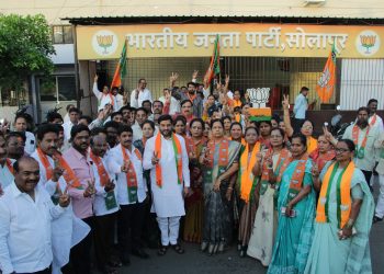विधानसभा निवडणुकीतील यशाचा भाजपकडून साधेपणाने जल्लोष