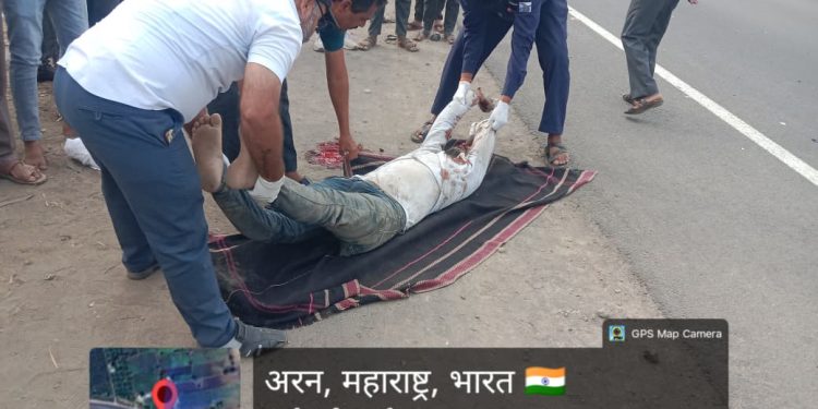 भरधाव ट्रकची दुचाकीला समोरून भीषण धडक; अरणच्या तरुणाचा जागीच मृत्यू