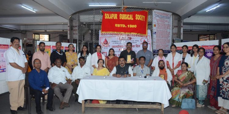 रक्ताच्या प्रत्येक थेंबातून वाचते जीवन; सोलापुरात जनजागृती मोहीम