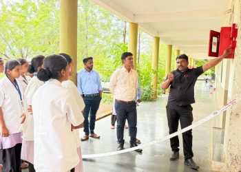 लोकमंगल नर्सिंग कॉलेजमध्ये अग्निसुरक्षा व आपत्ती व्यवस्थापन मॉक ड्रिल उत्साहात संपन्न