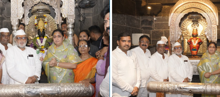 उपमुख्यमंत्री सुनेत्रा पवार यांनी घेतले श्री विठ्ठल रुक्मिणी मातेचे दर्शन