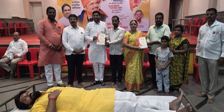 मुख्यमंत्र्यांच्या वाढदिवसानिमित्त मध्य मतदारसंघात विक्रमी रक्तदान