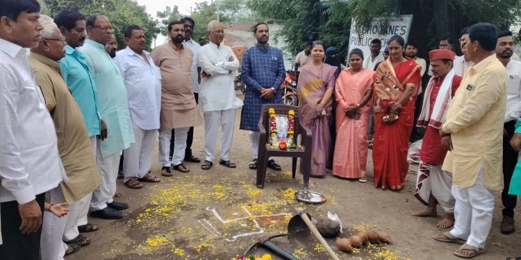 मार्डीच्या यमाई मंदिर रस्त्याला ‘काँक्रिट’चा आधार; दीड कोटींच्या कामाचे भूमिपूजन