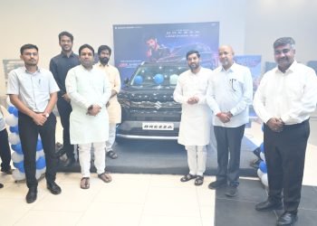 चव्हाण मोटर्समध्ये ब्रेझाची ‘आमदार कोठे व महापौर कोड्याल यांच्या हस्ते लॉन्चिंग..!