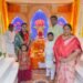 आमदार देवेंद्र कोठेच्या ‘राधाश्री’वर गणरायाची  प्रतिष्ठापना